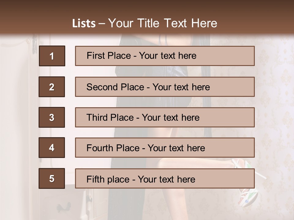 Beauty Textile Slidingdoor PowerPoint Template