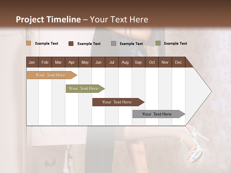 Beauty Textile Slidingdoor PowerPoint Template