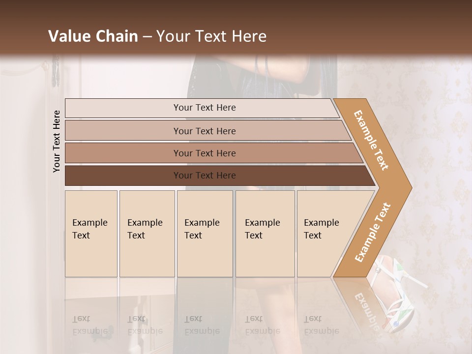 Beauty Textile Slidingdoor PowerPoint Template