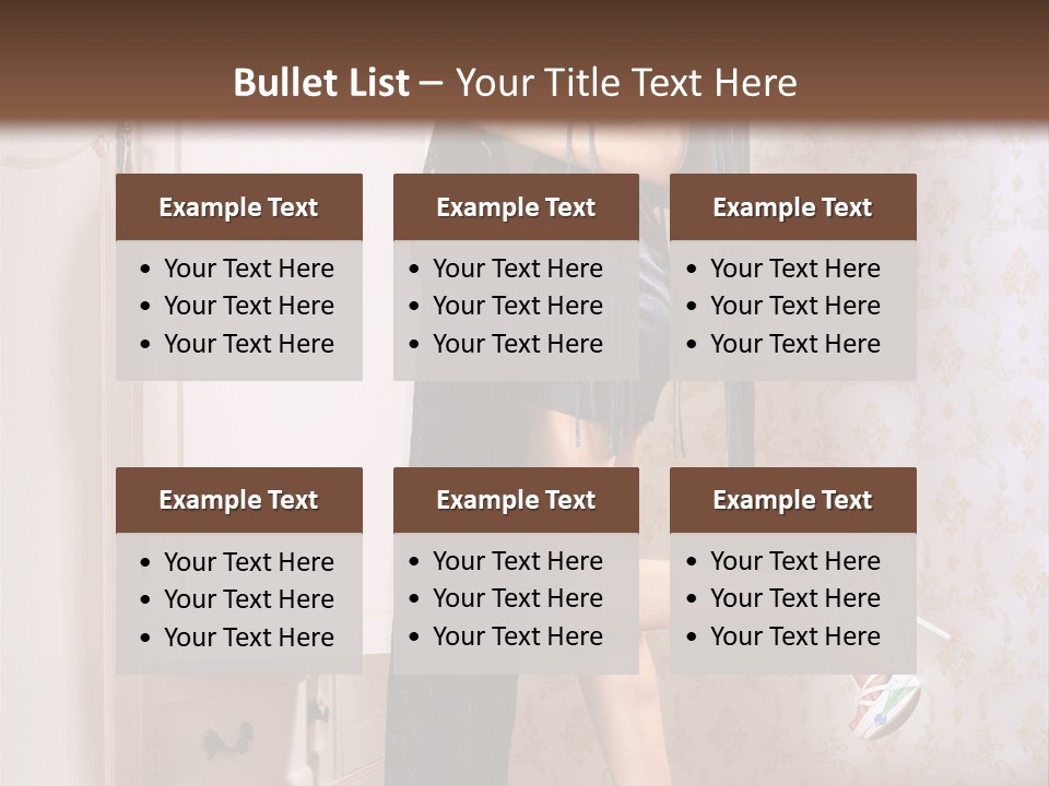 Beauty Textile Slidingdoor PowerPoint Template