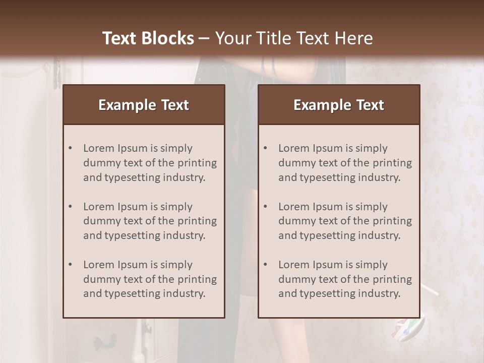 Beauty Textile Slidingdoor PowerPoint Template