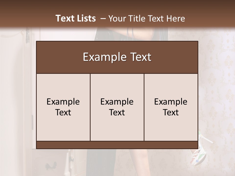 Beauty Textile Slidingdoor PowerPoint Template