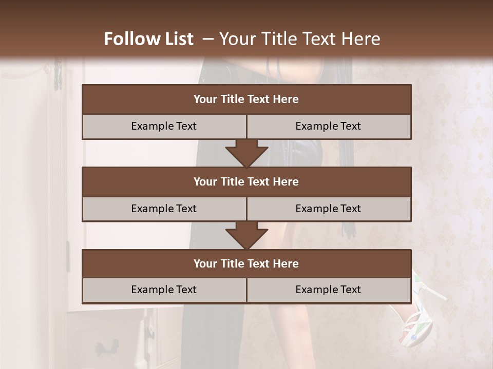 Beauty Textile Slidingdoor PowerPoint Template