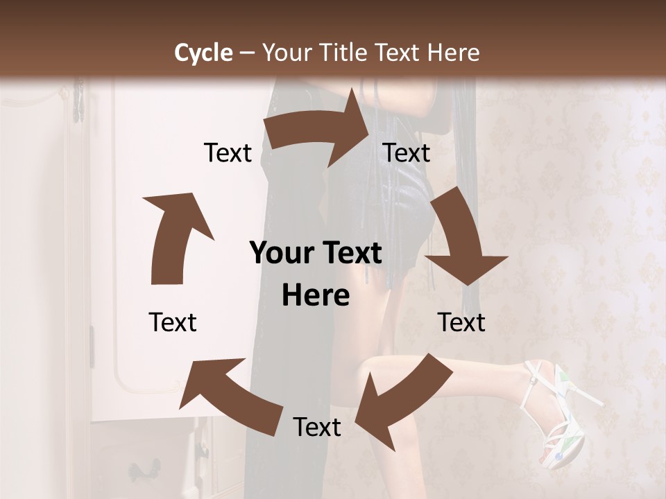 Beauty Textile Slidingdoor PowerPoint Template