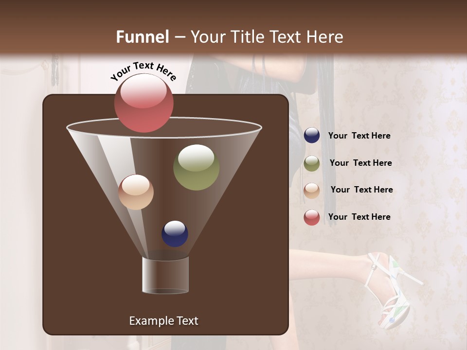 Beauty Textile Slidingdoor PowerPoint Template
