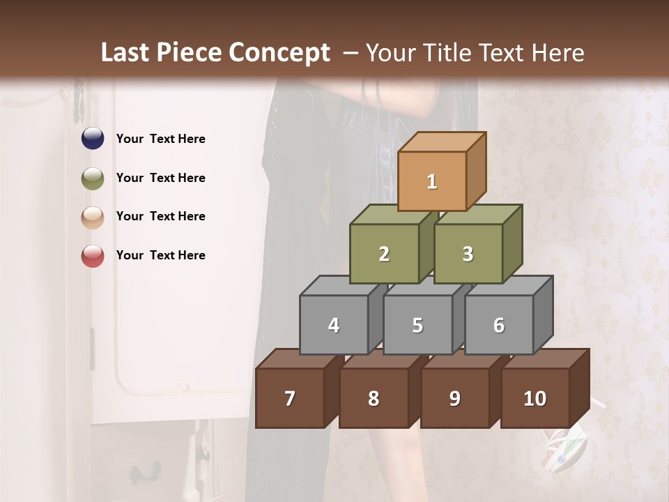 Beauty Textile Slidingdoor PowerPoint Template