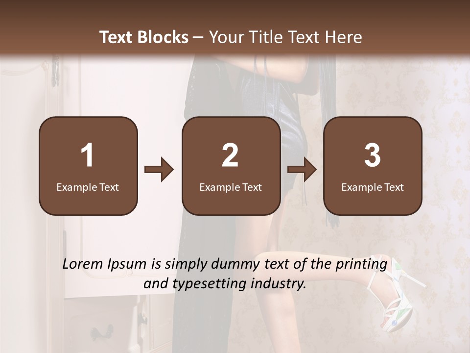 Beauty Textile Slidingdoor PowerPoint Template
