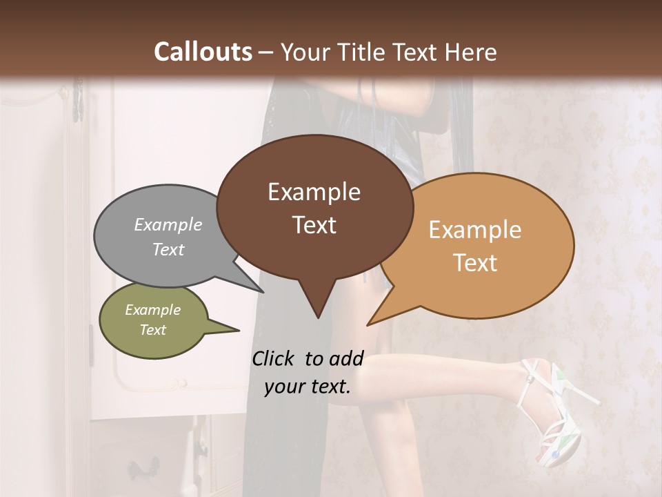 Beauty Textile Slidingdoor PowerPoint Template