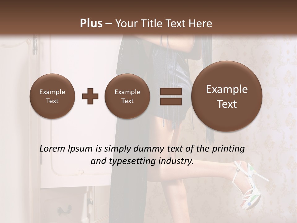 Beauty Textile Slidingdoor PowerPoint Template