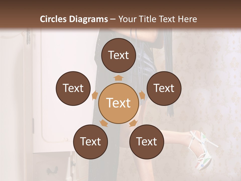 Beauty Textile Slidingdoor PowerPoint Template