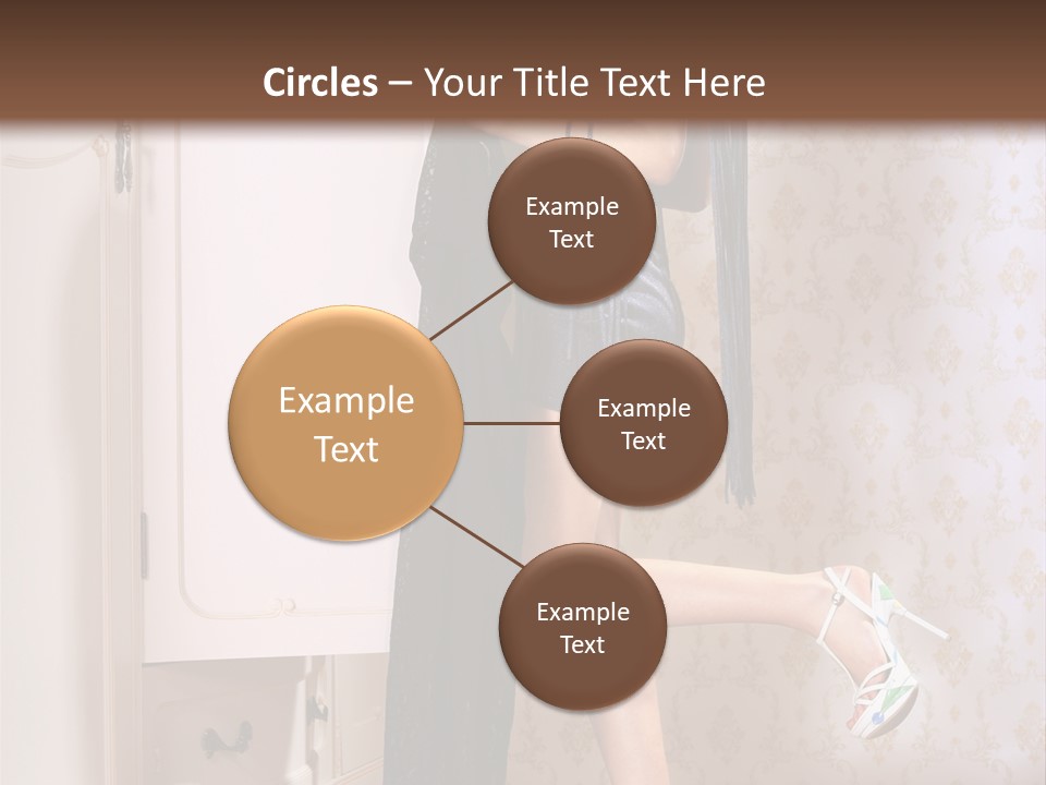 Beauty Textile Slidingdoor PowerPoint Template