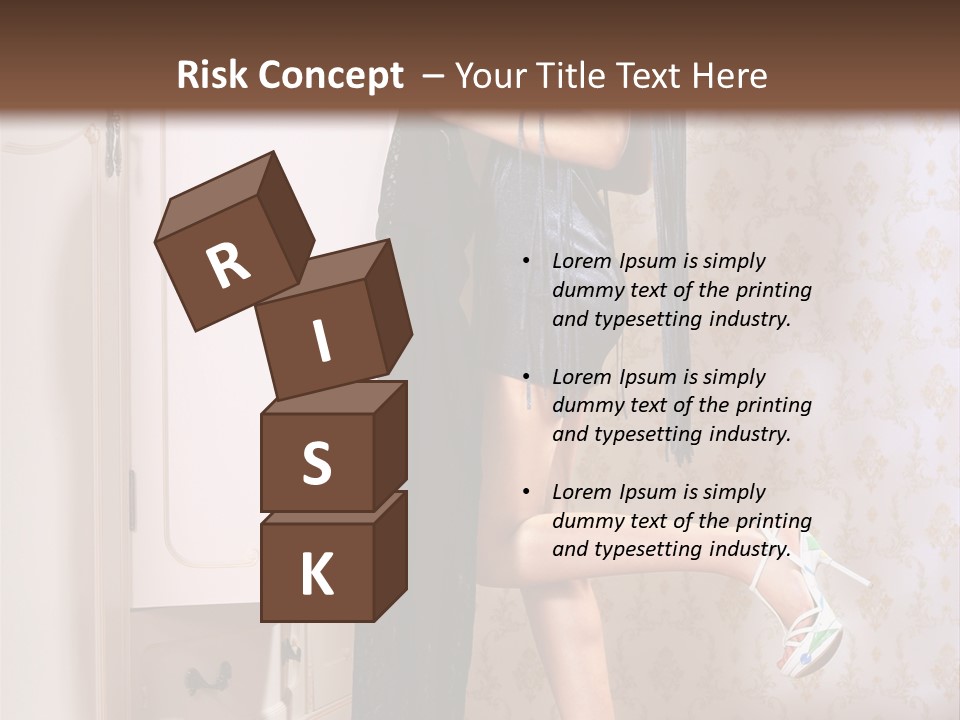 Beauty Textile Slidingdoor PowerPoint Template