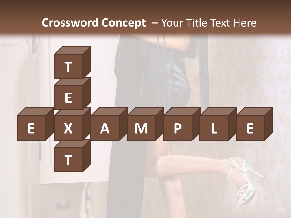 Beauty Textile Slidingdoor PowerPoint Template