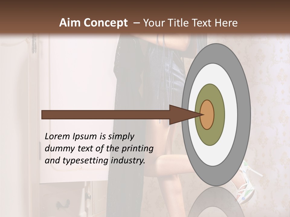 Beauty Textile Slidingdoor PowerPoint Template