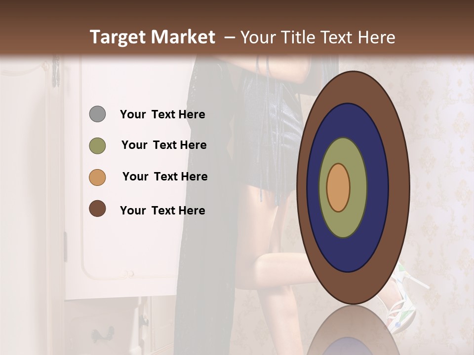 Beauty Textile Slidingdoor PowerPoint Template