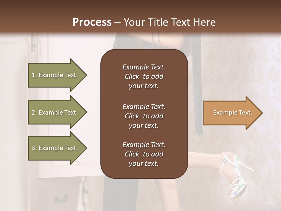 Beauty Textile Slidingdoor PowerPoint Template