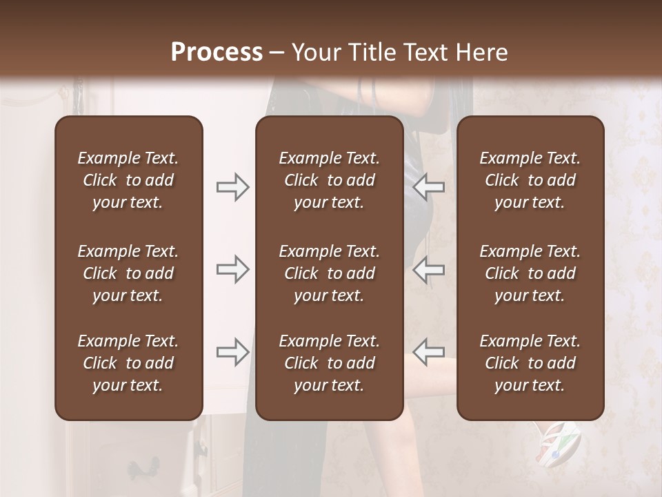 Beauty Textile Slidingdoor PowerPoint Template