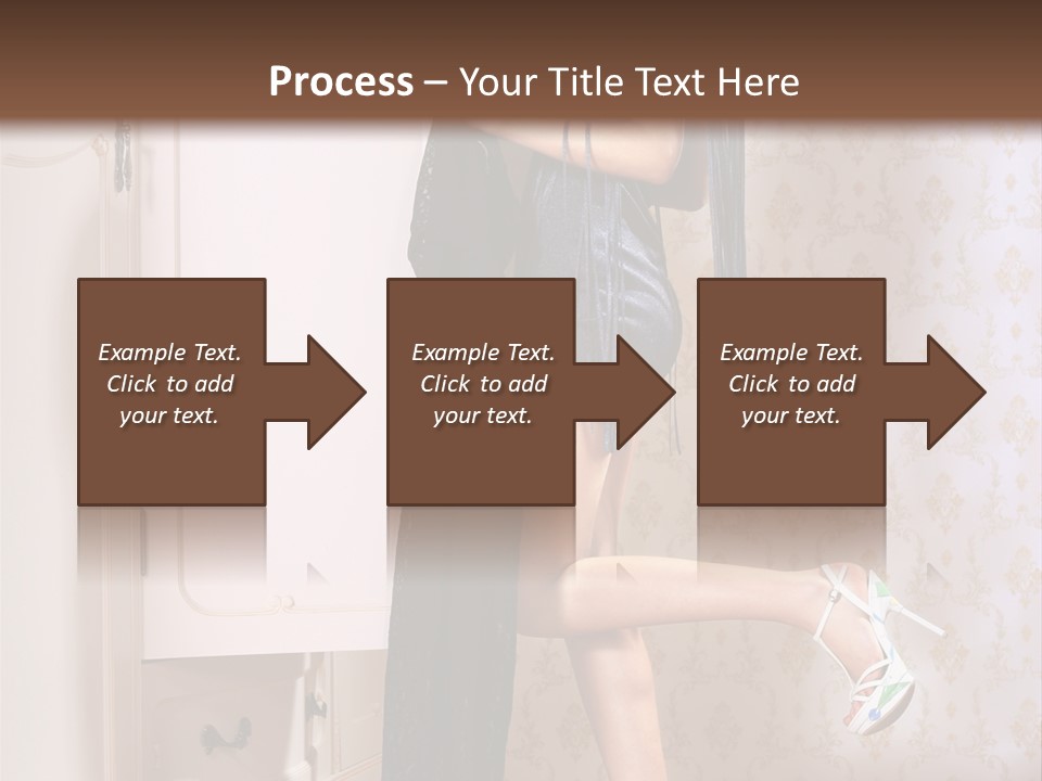 Beauty Textile Slidingdoor PowerPoint Template