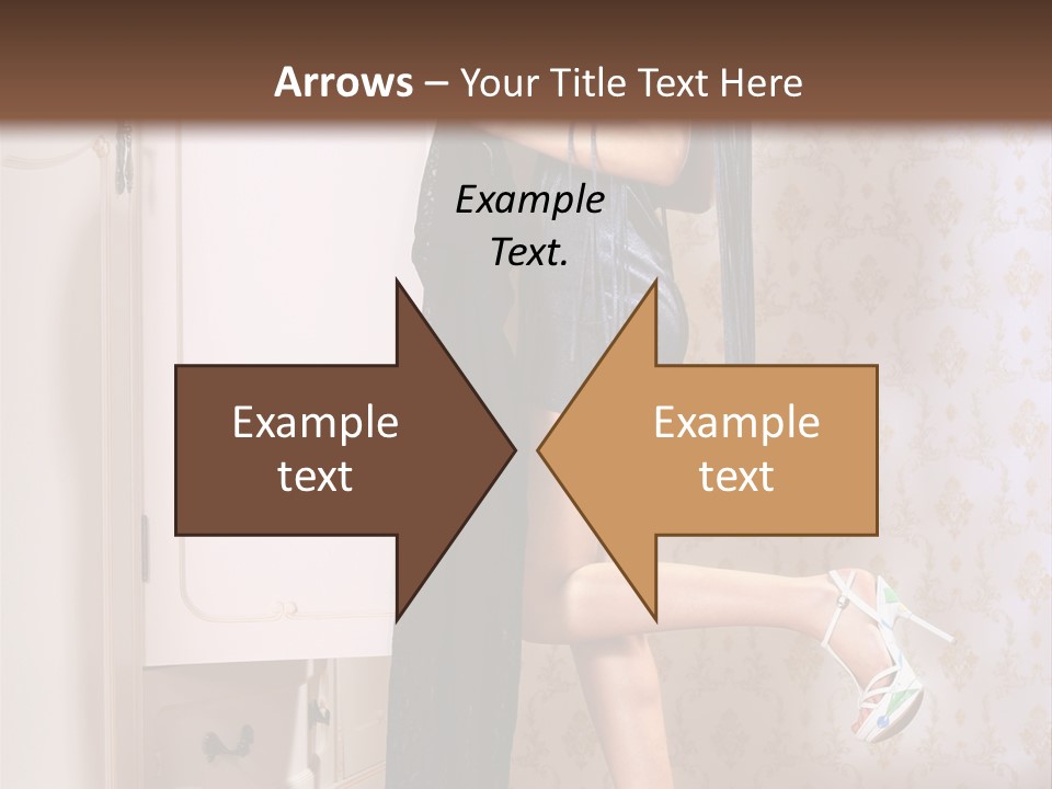 Beauty Textile Slidingdoor PowerPoint Template