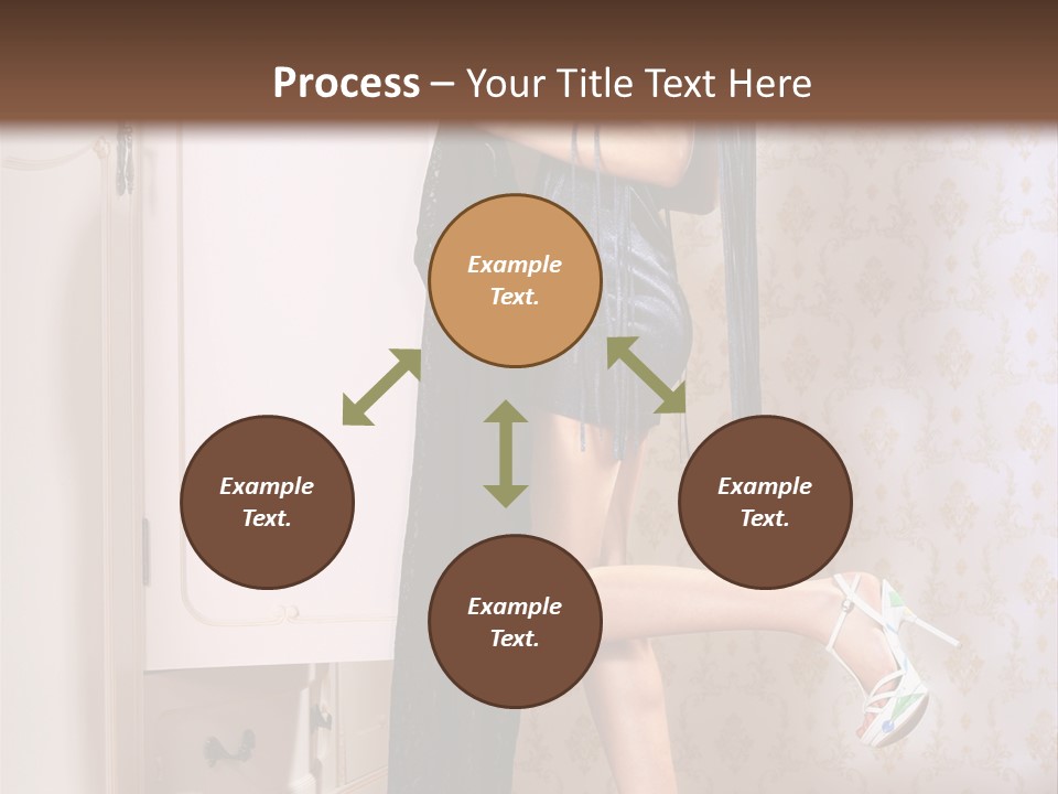 Beauty Textile Slidingdoor PowerPoint Template