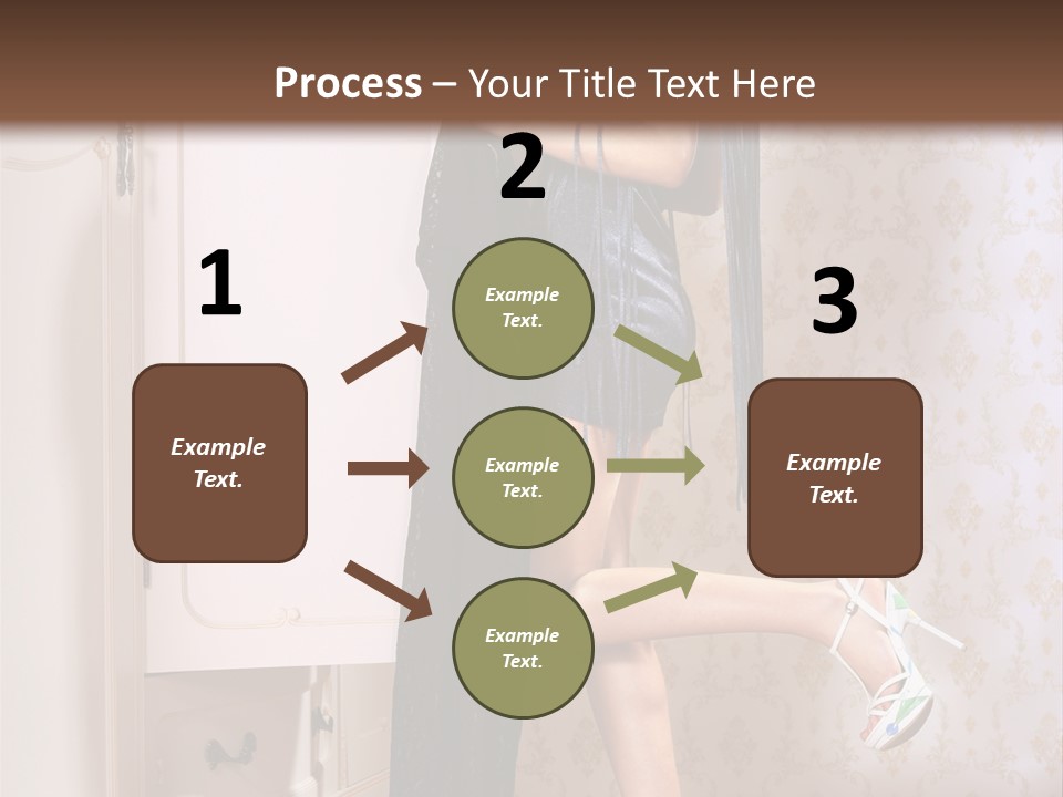 Beauty Textile Slidingdoor PowerPoint Template