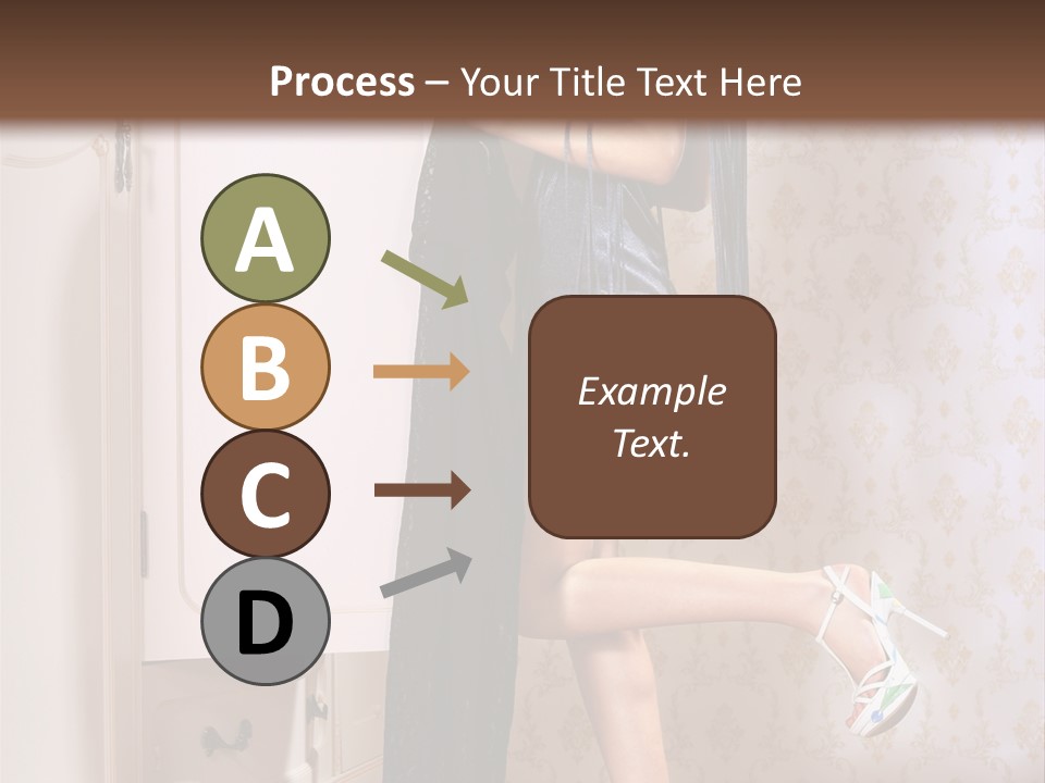 Beauty Textile Slidingdoor PowerPoint Template
