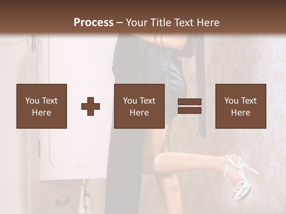 Beauty Textile Slidingdoor PowerPoint Template