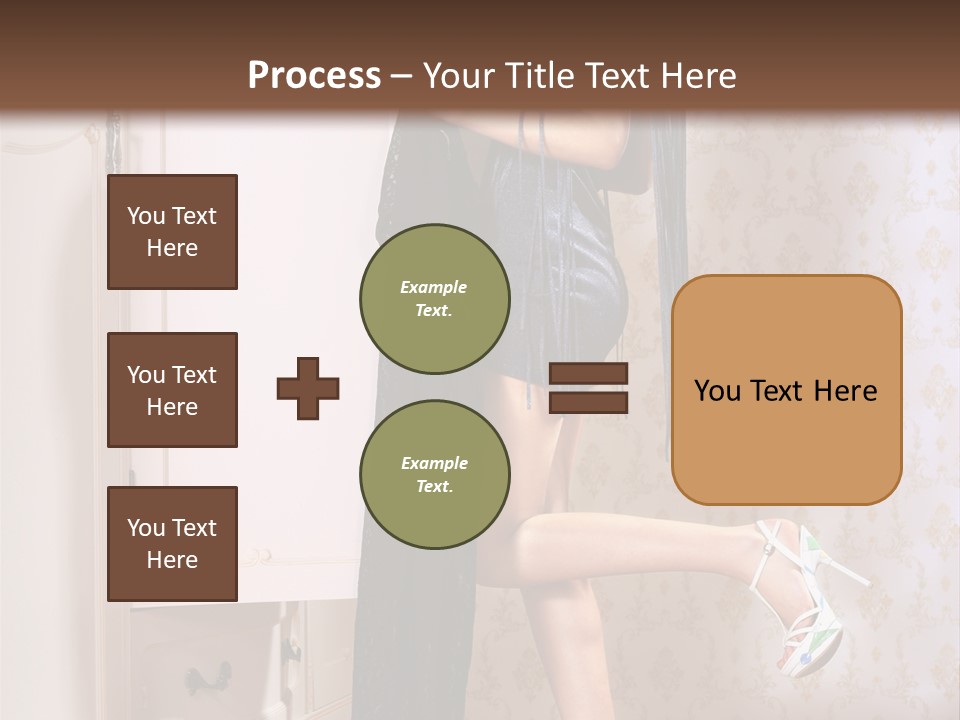 Beauty Textile Slidingdoor PowerPoint Template