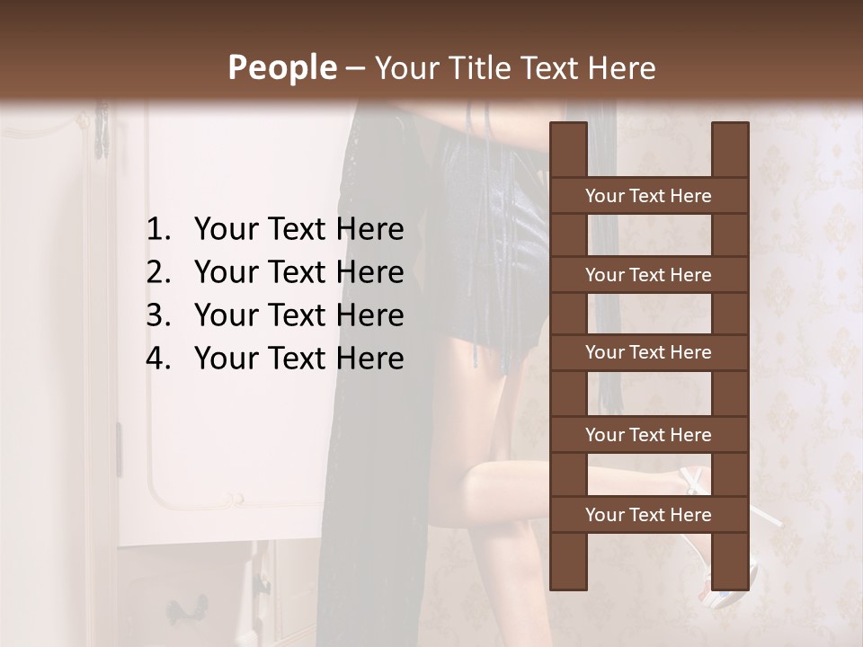 Beauty Textile Slidingdoor PowerPoint Template