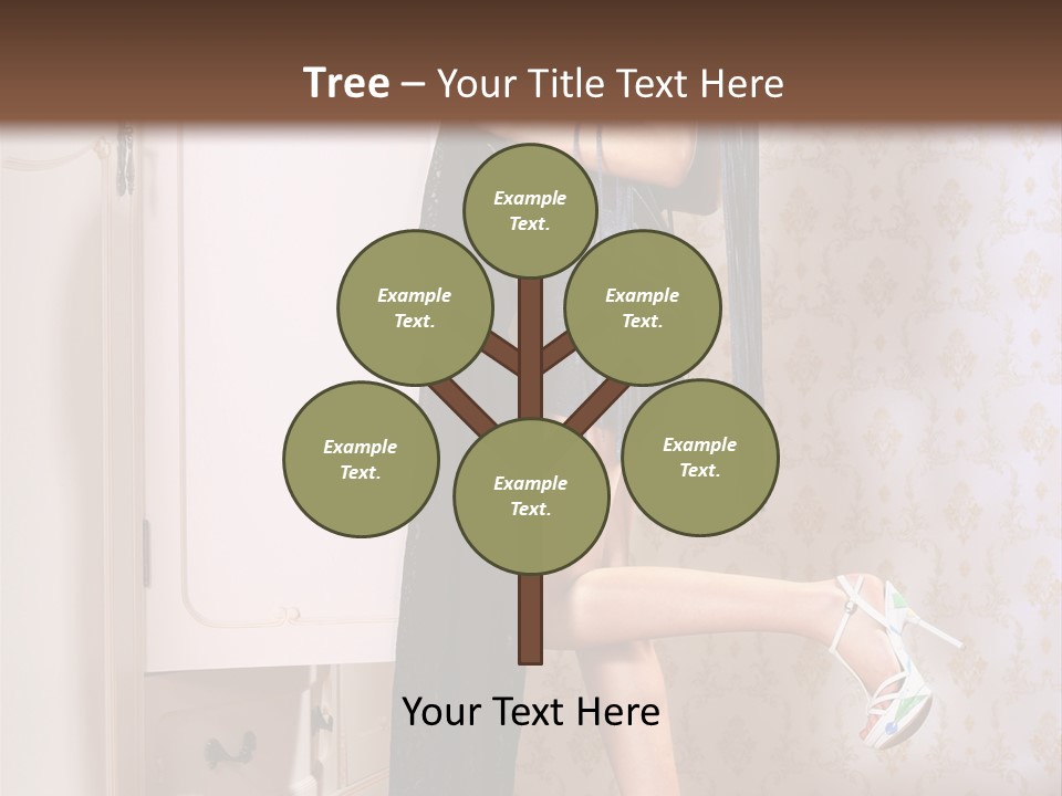 Beauty Textile Slidingdoor PowerPoint Template