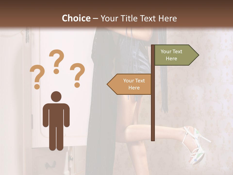 Beauty Textile Slidingdoor PowerPoint Template