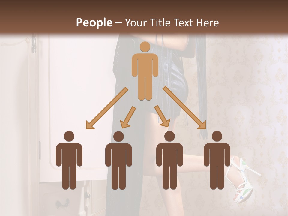 Beauty Textile Slidingdoor PowerPoint Template