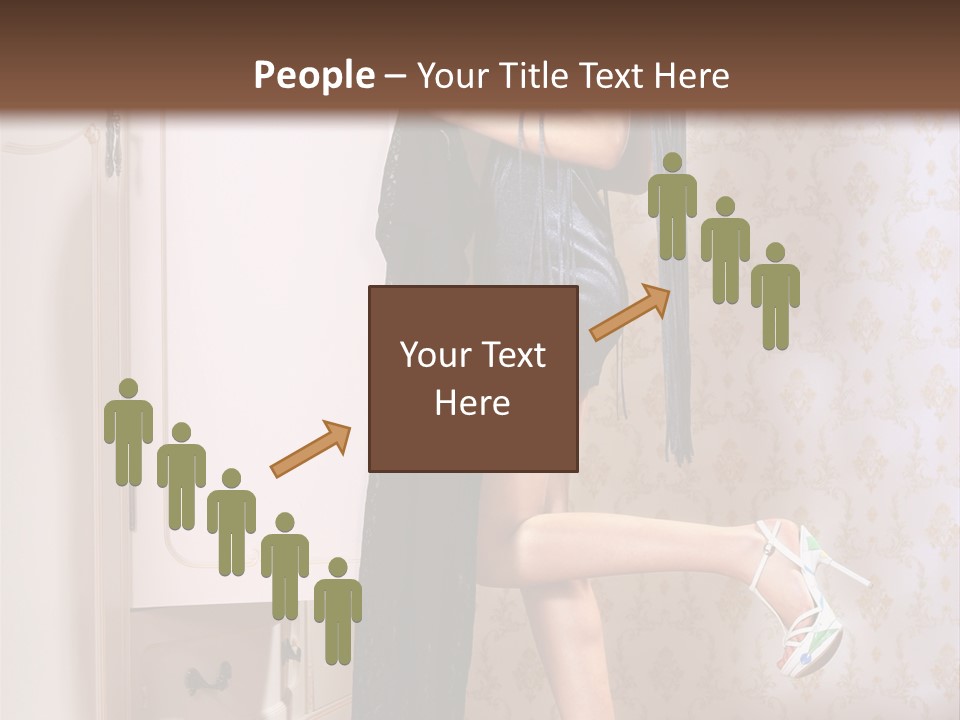 Beauty Textile Slidingdoor PowerPoint Template