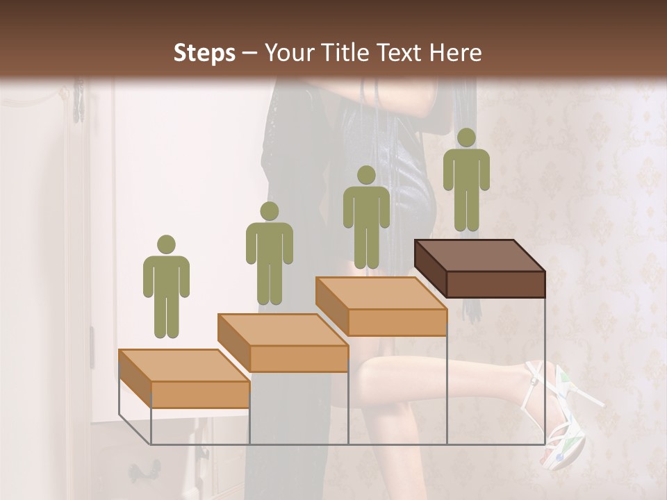 Beauty Textile Slidingdoor PowerPoint Template