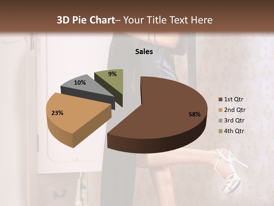 Beauty Textile Slidingdoor PowerPoint Template