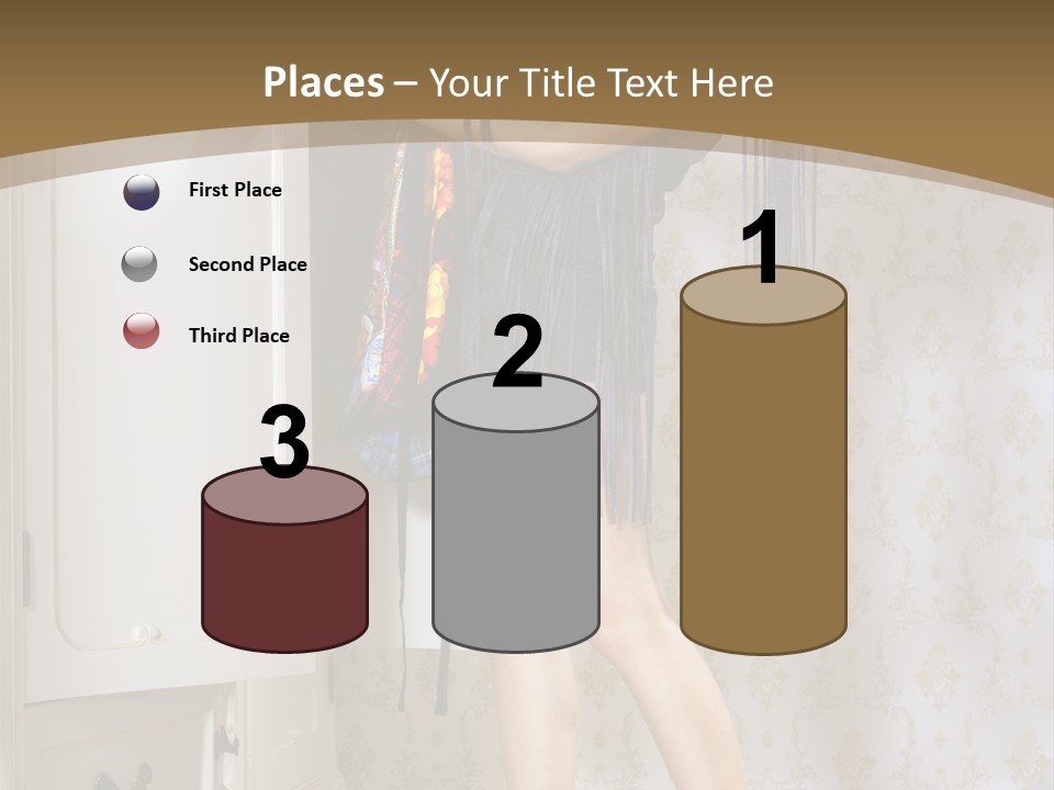 Attractive Female White PowerPoint Template