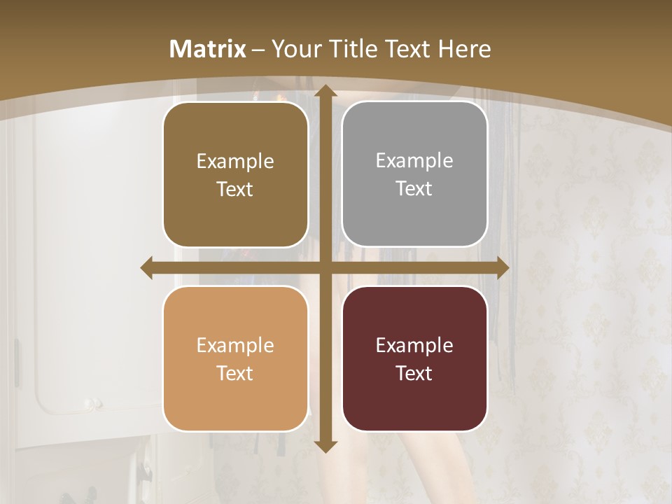 Attractive Female White PowerPoint Template