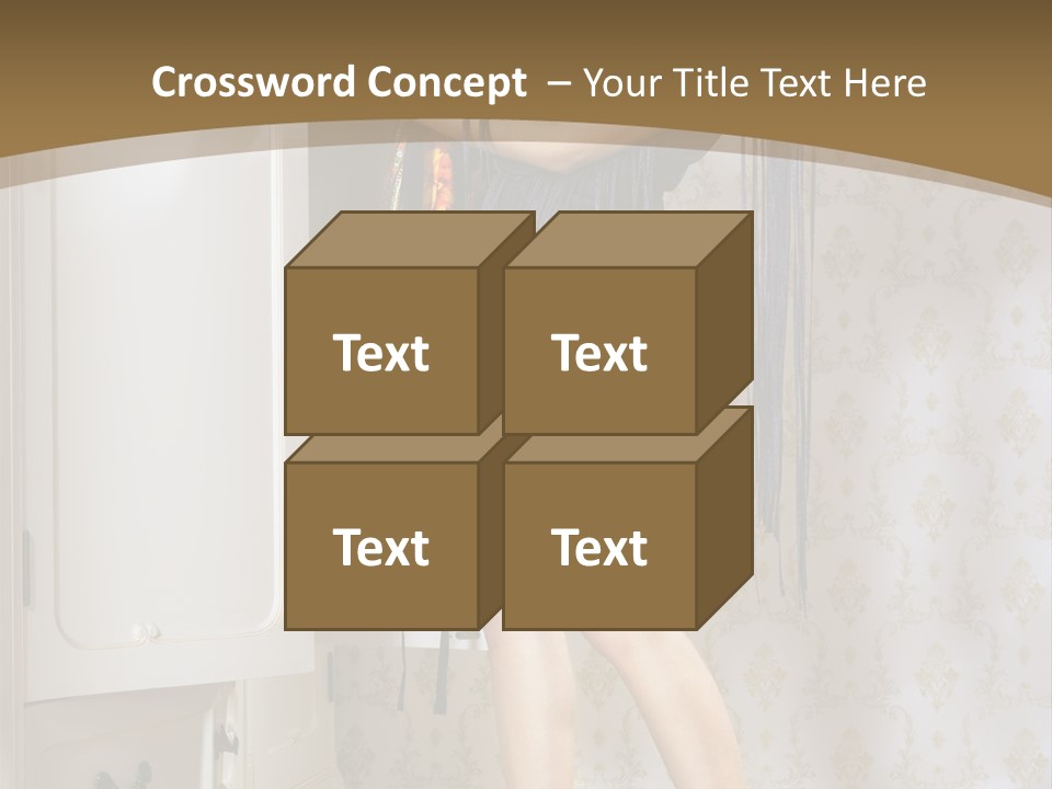 Attractive Female White PowerPoint Template