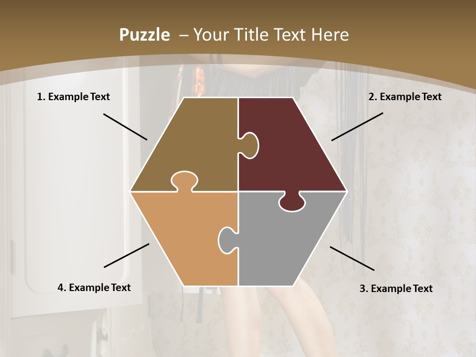 Attractive Female White PowerPoint Template