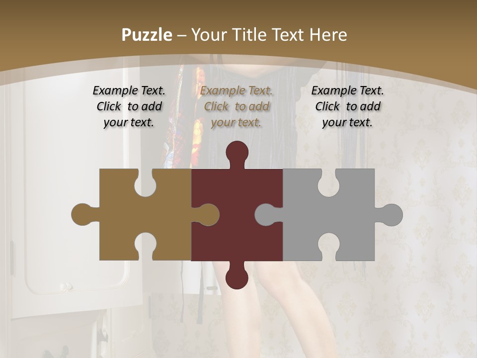 Attractive Female White PowerPoint Template