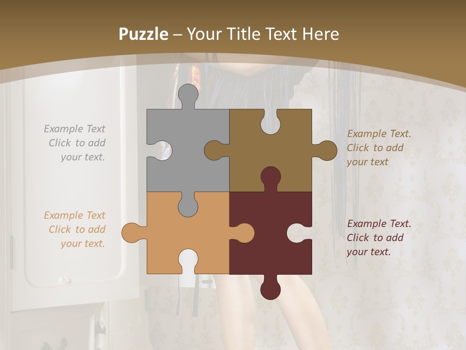 Attractive Female White PowerPoint Template