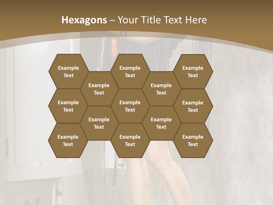 Attractive Female White PowerPoint Template