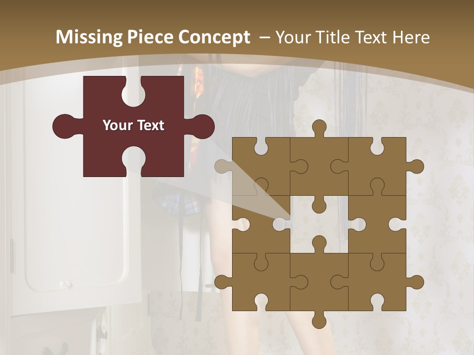 Attractive Female White PowerPoint Template