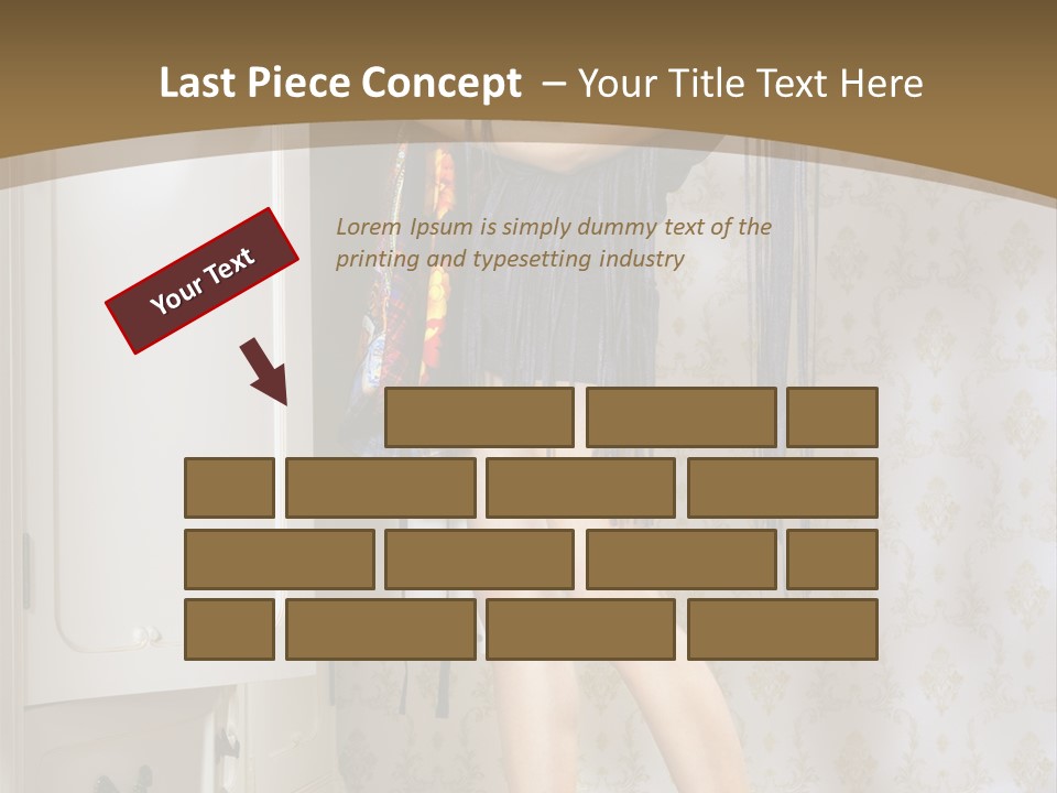 Attractive Female White PowerPoint Template