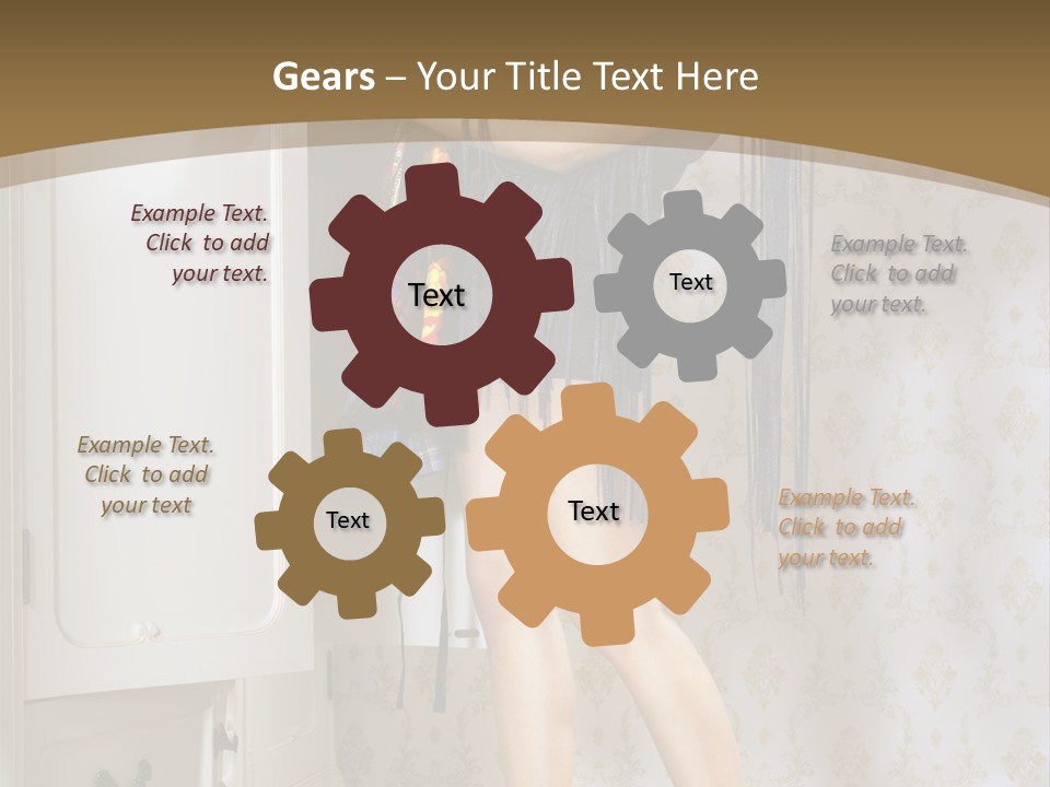 Attractive Female White PowerPoint Template