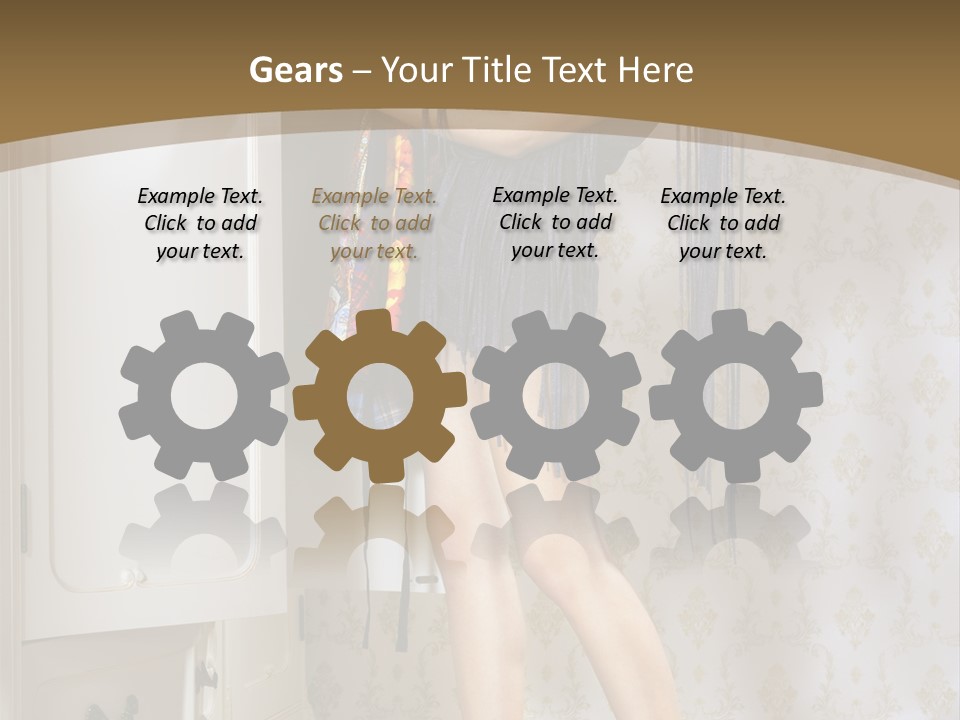 Attractive Female White PowerPoint Template