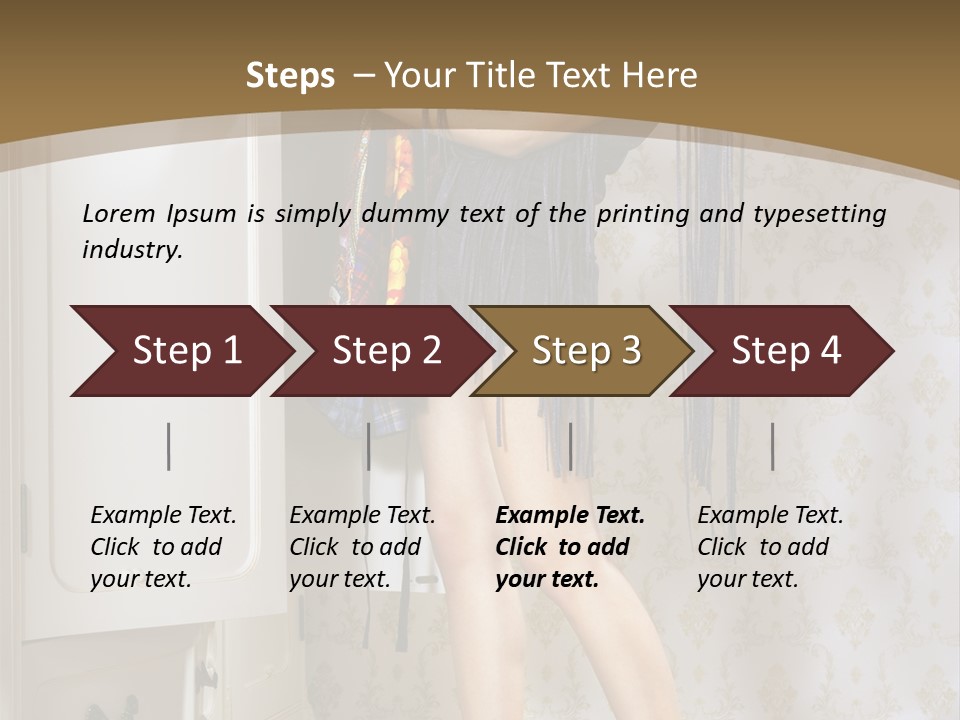 Attractive Female White PowerPoint Template