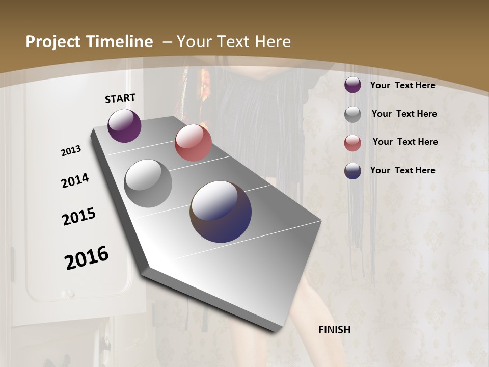 Attractive Female White PowerPoint Template