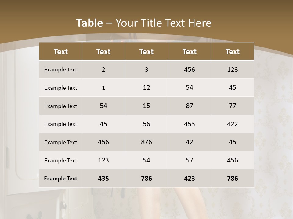 Attractive Female White PowerPoint Template