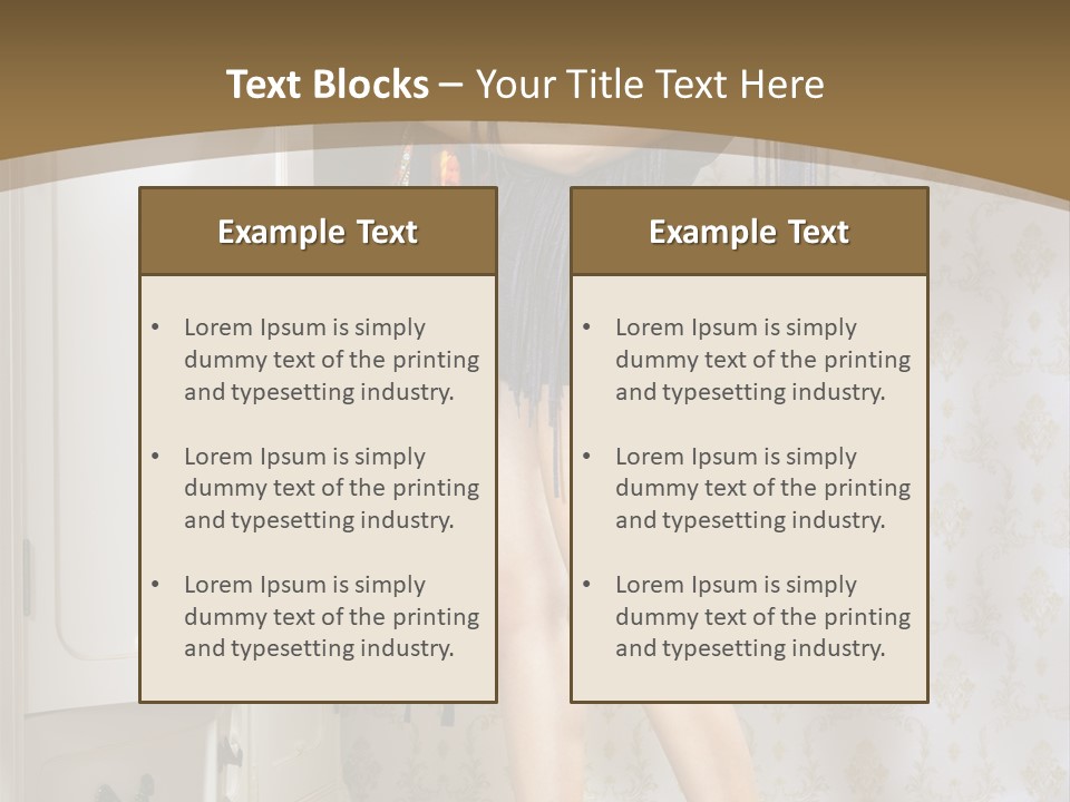Attractive Female White PowerPoint Template